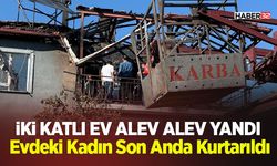 İki Katlı Ev Alev Alev Yandı - Şanslı Kurtuluş