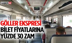 Göller Ekspresi Bilet Fiyatlarına Yüzde 30 Zam