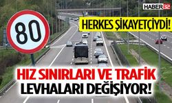 Hız sınırları ve trafik levhaları yeniden düzenlenecek
