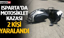 Isparta’da Motosiklet Kazası: 2 Kişi Yaralandı