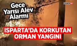 Isparta’da Korkutan Orman Yangını