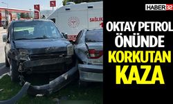 Kontrolden Çıkan Araç Park Halindeki Araca Çarptı