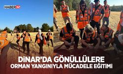 Dinar’da Gönüllülere Orman Yangınıyla Mücadele Eğitimi