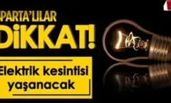 Isparta'da Elektrik Kesintisi (09 Aralık 2025 Salı)