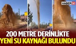 200 Metre Derinlikte Yeni Su Kaynağı Bulundu