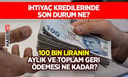 İhtiyaç Kredilerinde Son Durum ne?