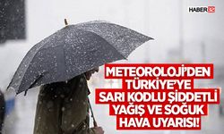 Sarı Kodlu Şiddetli Yağış ve Soğuk Hava Uyarısı