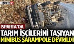 Tarım İşçilerini Taşıyan Minibüs Şarampole Devrildi