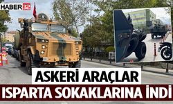 Isparta’da 29 Ekim Provası: Askeri Araçlar Sokaklarda