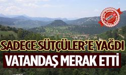 Sadece Sütçüler’e Yağdı, Vatandaş Merak Etti