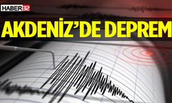 Akdeniz’de 5.4 Büyüklüğünde Deprem