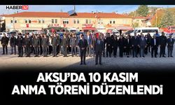 Aksu’da 10 Kasım Anma Töreni Düzenlendi