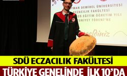 SDÜ Eczacılık Fakültesi Mezunu İlk 10’da