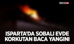 Isparta’da Sobalı Evde Korkutan Baca Yangını