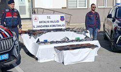 Jandarmadan Silah Operasyonu: 30 tabanca, 27 av tüfeği ele geçirildi