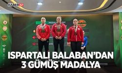Ispartalı Balaban’dan 3 Gümüş Madalya