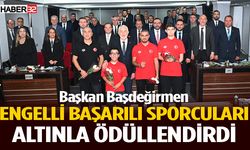 Başkan Başdeğirmen, engelli başarılı sporcuları ödüllendirdi