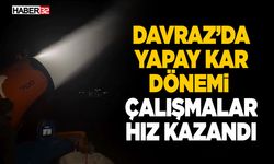 Davraz’da Yapay Kar Dönemi -Çalışmalar Hız Kazandı