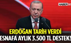 Erdoğan Tarih Verdi Esnafa Aylık 3.500 Tl Destek!
