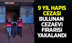9 Yıl Hapis Cezası Bulunan Cezaevi Firarisi Yakalandı
