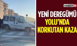 Yeni Deregümü Yolu’nda İki Araç Çarpıştı!