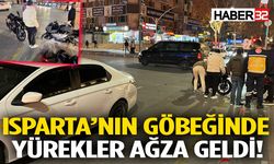 Isparta’nın Göbeğinde Maddi Hasarlı Kaza!