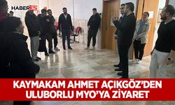 Kaymakam Ahmet Açıkgöz’den Uluborlu MYO’ya Ziyaret