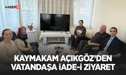 Kaymakam Açıkgöz’den Vatandaşa İade-i Ziyaret