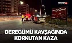 Deregümü Kavşağında Korkutan Kaza