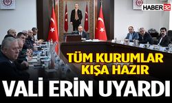 Kar ve Buzla Mücadele Koordinasyon Toplantısı Yapıldı