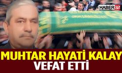 Kalay Ailesinin Acı Günü Muhtar Hayati Kalay Vefat Etti
