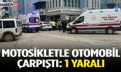 Isparta'da motosikletle otomobil çarpıştı: 1 yaralı
