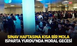 Sınav Haftasına Kısa Bir Mola- Isparta Yurdu’nda Moral Gecesi