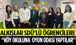Sdü’lü Öğrenciler  “Köy Okuluna  Oyun Odası Yaptılar”