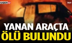 Isparta’da yanan araçta ölü bulundu