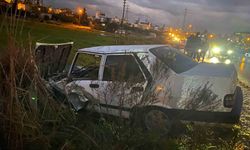 Serik'te iki otomobilin karıştığı kazada 1 kişi yaralandı