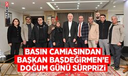 Basın Camiasından Başkan Başdeğirmen’e Doğum Günü Sürprizi