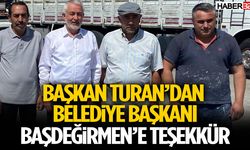 Başkan Turan’dan Belediye Başkanı Başdeğirmen’e Teşekkür