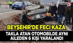 Takla Atan Otomobilde Aynı Aileden 6 Kişi Yaralandı