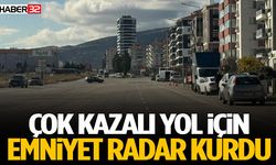 Çok Kazalı Yol İçin Emniyet Radar Kurdu