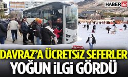 Davraz’a Ücretsiz Seferler Yoğun İlgi Gördü