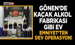 Gönen’de Kaçak Alkol Fabrikası Gibi Ev