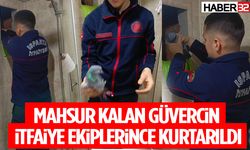 Mahsur Kalan Güvercin İtfaiye Ekiplerince Kurtarıldı