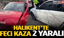 Halıkent’te Feci Kaza 2  Kişi Yaralandı