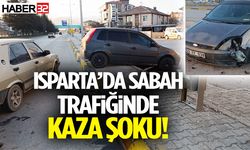 Isparta’da Sabah Trafiğinde Kaza Şoku!