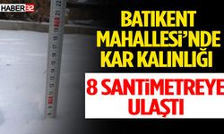 Batıkent Mahallesi’nde Kar Kalınlığı 8 Santimetreye Ulaştı