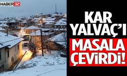 Kar Yalvaç’ı Masala Çevirdi Manzara Görenleri Büyüledi!