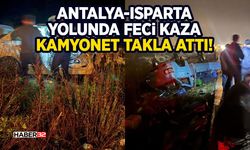 Antalya-Isparta Yolunda Şiddetli Çarpışma
