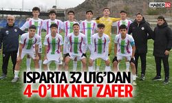 Isparta 32 U16’dan 4-0’lık Net Zafer