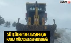 Sütçüler’de Karla Mücadele Durmaksızın Sürüyor!
